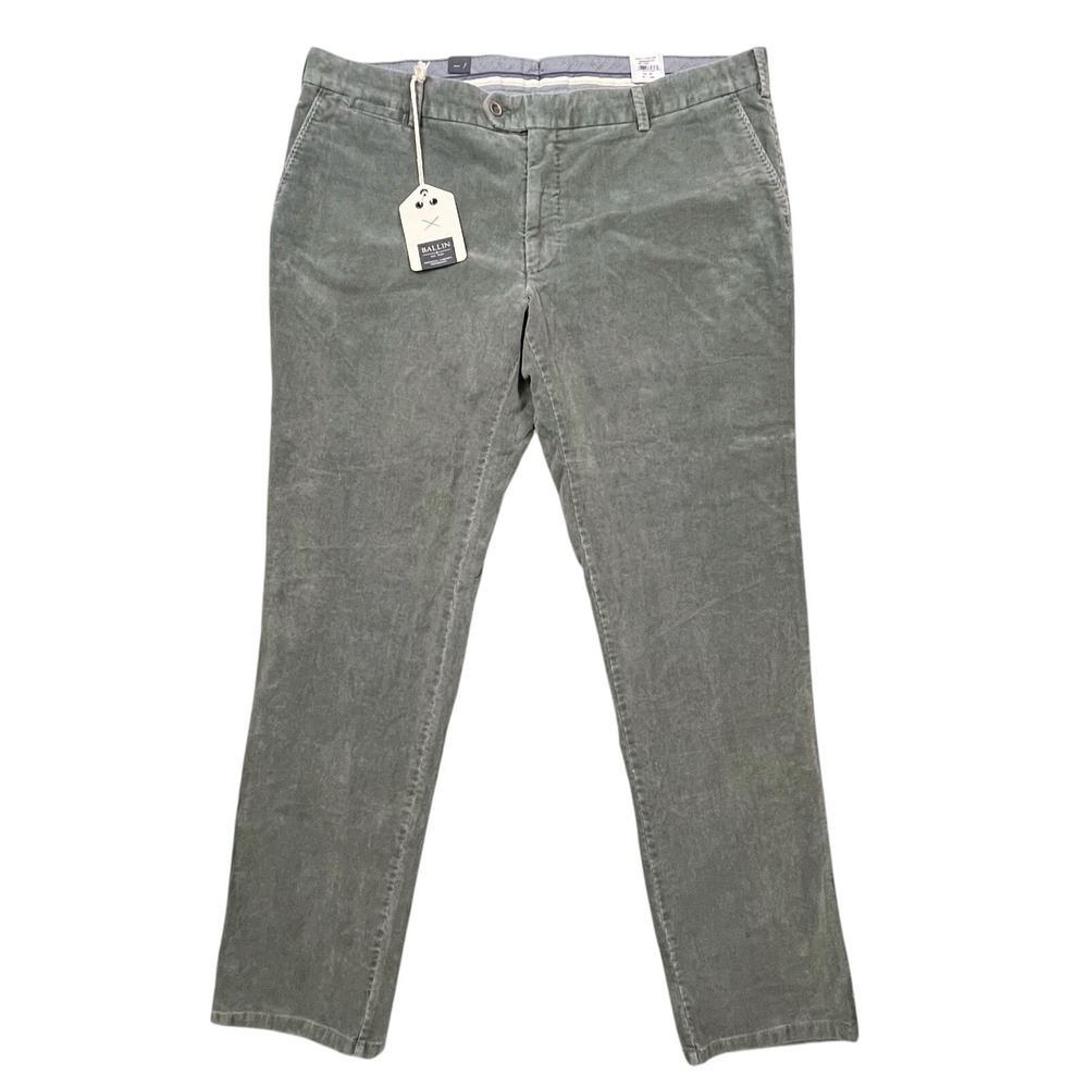 BALLIN Atwater Men's 42x35 Corduroy Pants Cedar Green Modern Fit 5-Pocket NWT